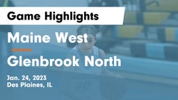 Maine West  vs Glenbrook North  Game Highlights - Jan. 24, 2023