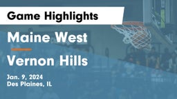 Maine West  vs Vernon Hills  Game Highlights - Jan. 9, 2024