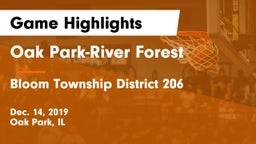 Oak Park-River Forest  vs Bloom Township  District 206 Game Highlights - Dec. 14, 2019