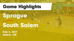 Sprague  vs South Salem  Game Highlights - Feb 3, 2017