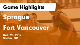 Sprague  vs Fort Vancouver  Game Highlights - Dec. 28, 2019