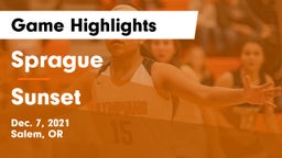 Sprague  vs Sunset  Game Highlights - Dec. 7, 2021