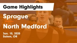 Sprague  vs North Medford Game Highlights - Jan. 10, 2020