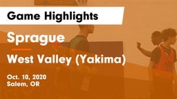 Sprague  vs West Valley  (Yakima) Game Highlights - Oct. 10, 2020