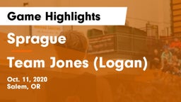 Sprague  vs Team Jones (Logan) Game Highlights - Oct. 11, 2020