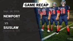 Recap: Newport  vs. Siuslaw  2016