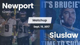 Matchup: Newport  vs. Siuslaw  2017