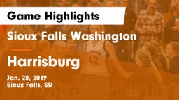 Sioux Falls Washington  vs Harrisburg  Game Highlights - Jan. 28, 2019