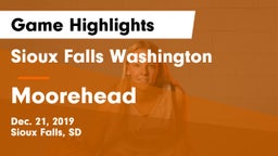 Sioux Falls Washington  vs Moorehead Game Highlights - Dec. 21, 2019