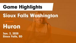 Sioux Falls Washington  vs Huron  Game Highlights - Jan. 2, 2020