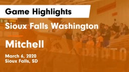 Sioux Falls Washington  vs Mitchell  Game Highlights - March 6, 2020