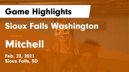 Sioux Falls Washington  vs Mitchell  Game Highlights - Feb. 23, 2021