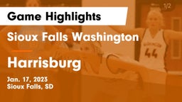 Sioux Falls Washington  vs Harrisburg  Game Highlights - Jan. 17, 2023