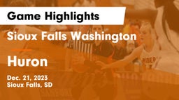 Sioux Falls Washington  vs Huron  Game Highlights - Dec. 21, 2023