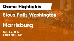 Sioux Falls Washington  vs Harrisburg  Game Highlights - Jan. 26, 2019
