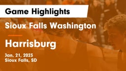 Sioux Falls Washington  vs Harrisburg  Game Highlights - Jan. 21, 2023