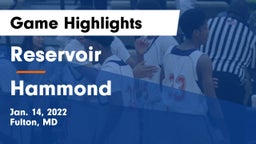 Reservoir  vs Hammond Game Highlights - Jan. 14, 2022