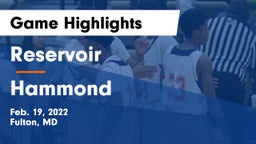 Reservoir  vs Hammond Game Highlights - Feb. 19, 2022
