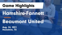 Hamshire-Fannett  vs Beaumont United Game Highlights - Aug. 24, 2021