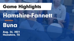 Hamshire-Fannett  vs Buna Game Highlights - Aug. 26, 2021