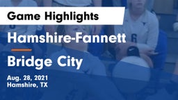 Hamshire-Fannett  vs Bridge City  Game Highlights - Aug. 28, 2021