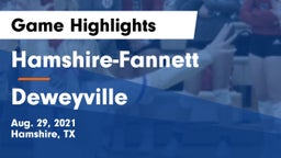 Hamshire-Fannett  vs Deweyville  Game Highlights - Aug. 29, 2021