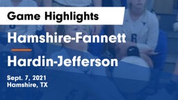 Hamshire-Fannett  vs Hardin-Jefferson  Game Highlights - Sept. 7, 2021
