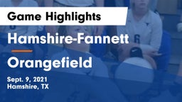 Hamshire-Fannett  vs Orangefield  Game Highlights - Sept. 9, 2021