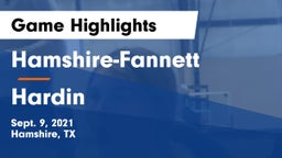Hamshire-Fannett  vs Hardin  Game Highlights - Sept. 9, 2021