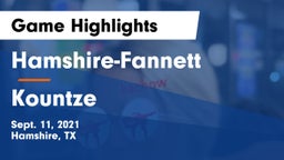 Hamshire-Fannett  vs Kountze  Game Highlights - Sept. 11, 2021