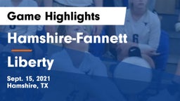 Hamshire-Fannett  vs Liberty  Game Highlights - Sept. 15, 2021