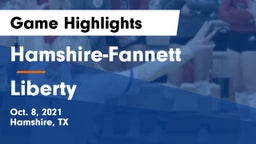 Hamshire-Fannett  vs Liberty  Game Highlights - Oct. 8, 2021