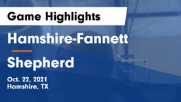 Hamshire-Fannett  vs Shepherd  Game Highlights - Oct. 22, 2021