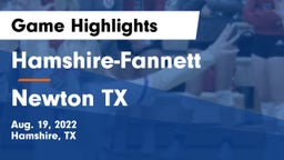 Hamshire-Fannett  vs Newton  TX Game Highlights - Aug. 19, 2022