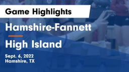 Hamshire-Fannett  vs High Island  Game Highlights - Sept. 6, 2022