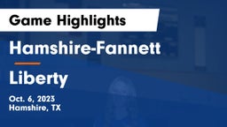 Hamshire-Fannett  vs Liberty  Game Highlights - Oct. 6, 2023