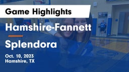Hamshire-Fannett  vs Splendora  Game Highlights - Oct. 10, 2023