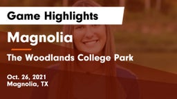 Magnolia  vs The Woodlands College Park  Game Highlights - Oct. 26, 2021