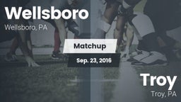 Matchup: Wellsboro High vs. Troy  2016