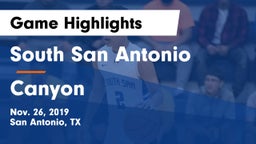 South San Antonio  vs Canyon  Game Highlights - Nov. 26, 2019