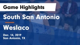 South San Antonio  vs Weslaco  Game Highlights - Dec. 14, 2019