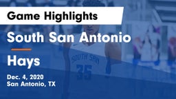 South San Antonio  vs Hays  Game Highlights - Dec. 4, 2020