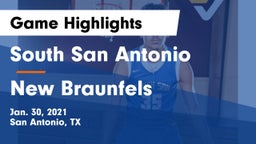 South San Antonio  vs New Braunfels  Game Highlights - Jan. 30, 2021