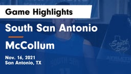 South San Antonio  vs McCollum  Game Highlights - Nov. 16, 2021
