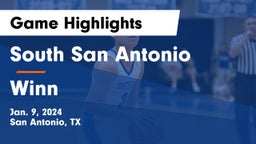 South San Antonio  vs Winn  Game Highlights - Jan. 9, 2024