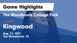 The Woodlands College Park  vs Kingwood  Game Highlights - Aug. 31, 2021