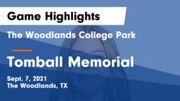 The Woodlands College Park  vs Tomball Memorial  Game Highlights - Sept. 7, 2021