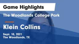 The Woodlands College Park  vs Klein Collins  Game Highlights - Sept. 10, 2021