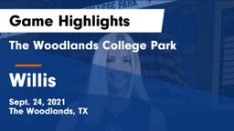The Woodlands College Park  vs Willis  Game Highlights - Sept. 24, 2021
