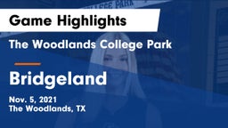 The Woodlands College Park  vs Bridgeland  Game Highlights - Nov. 5, 2021